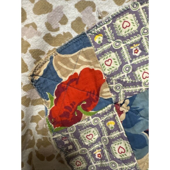 Aerie Sweatshirt Size M Leopard Animal Print Quilted Design On Front Oversized - Picture 3 of 10